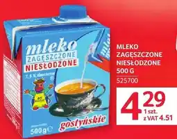 Selgros Mleko zagęszczone niesłodzone oferta