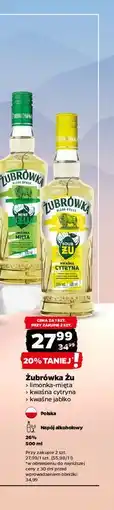 Netto Żubrówka Żu (limonka-mięta, kwaśna cytryna, kwaśne jabłko) oferta