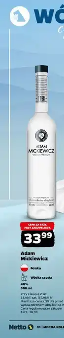 Adam Mickiewicz Wódka czysta