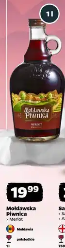 Netto Mołdawska Piwnica Merlot oferta