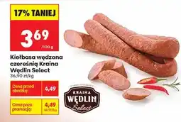 Biedronka Kiełbasa wędzona czereśnią Kraina Wędlin Select oferta