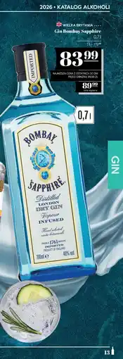 Polomarket Gin Bombay Sapphire oferta