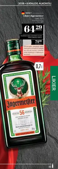 Likier Jägermeister CEDC