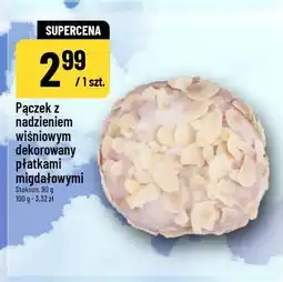 Polomarket Pączek z nadzieniem wiśniowym dekorowany płatkami migdałowymi oferta