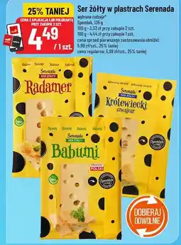 Polomarket Ser żółty w plastrach Serenada oferta