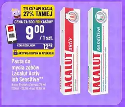 Polomarket Pasta do mycia zębów Lacalut Activ lub Sensitive oferta
