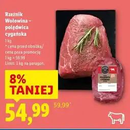 Lidl Wołowina - polędwica cygańska oferta