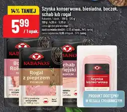 Polomarket Szynka konserwowa, biesiadna, boczek, schab lub rogal Kabanos, Topak oferta