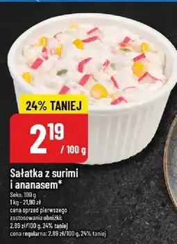Polomarket Sałatka z surimi i ananasem oferta