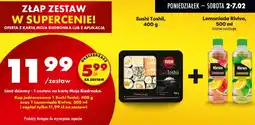 Biedronka Zestaw: Sushi Toshii + Lemoniada Riviva różne rodzaje oferta