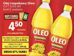 Delikatesy Centrum Olej rzepakowy Oleo 0.9l, 5.00zł/l oferta