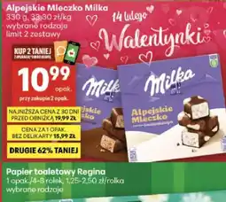 Delikatesy Centrum Mleczko Alpejskie Mleczko Milka oferta