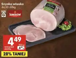 Delikatesy Centrum Szynka włoska Sokołów oferta