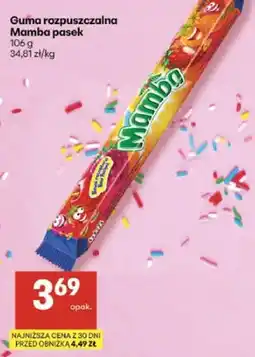Delikatesy Centrum Guma rozpuszczalna Mamba pasek oferta