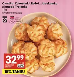 Delikatesy Centrum Ciastka: Kokosanki, Rożek z truskawką, z jagodą Trojanka oferta