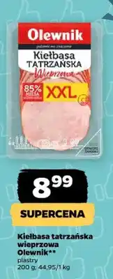 Netto Kiełbasa tatrzańska wieprzowa Olewnik plastry oferta