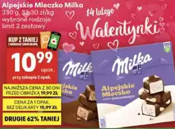 Delikatesy Centrum Alpejskie Mleczko Milka oferta