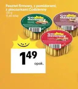 Delikatesy Centrum Pasztet firmowy, z pomidorami, z pieczarkami Codzienny oferta