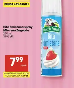 Delikatesy Centrum Bita śmietana spray Mleczna Zagroda oferta