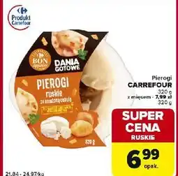 Globi Pierogi z mięsem ze smażoną cebulką Carrefour Bon Appetit! oferta