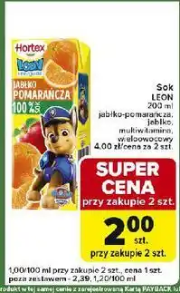 Carrefour Express Sok 100 % wieloowocowy Hortex Leon oferta