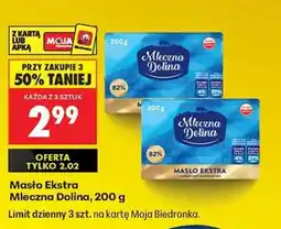 Biedronka Masło Ekstra Mleczna Dolina 200 g oferta
