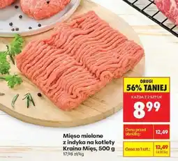 Biedronka Mięso mielone z indyka na kotlety Kraina Mięs 500 g oferta