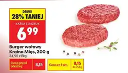 Biedronka Burger wołowy Kraina Mięs 200 g oferta