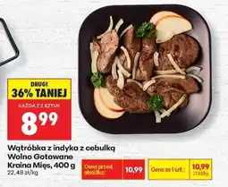 Biedronka Wątróbka z indyka z cebulką Wolno Gotowane Kraina Mięs 400 g oferta