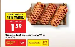 Biedronka Ciastko duet truskawkowy 94 g oferta