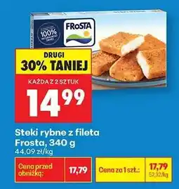 Biedronka Steki rybne z fileta Frosta 340 g oferta