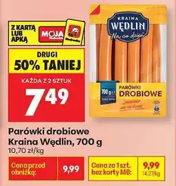 Biedronka Parówki drobiowe Kraina Wędlin 700 g oferta