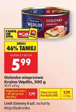 Biedronka Golonka wieprzowa Kraina Wędlin, 300 g oferta