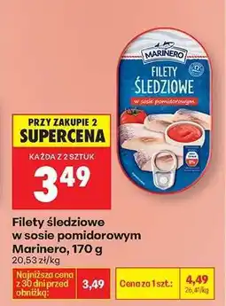 Biedronka Filety śledziowe w sosie pomidorowym Marinero, 170 g oferta