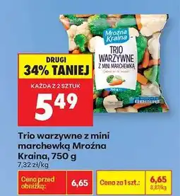 Biedronka Trio warzywne z mini marchewką Mroźna Kraina 750 g oferta