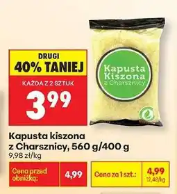 Biedronka Kapusta kiszona z Charsznicy, 560 g/400 g oferta