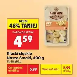 Biedronka Kluski śląskie Nasze Smaki, 400 g oferta