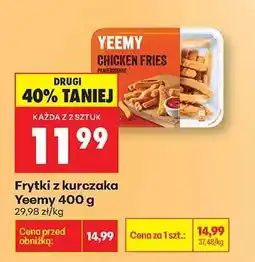 Biedronka Frytki z kurczaka Yeemy 400 g oferta