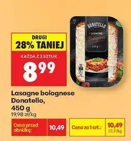 Biedronka Lasagne bolognese Donatello, 450 g oferta