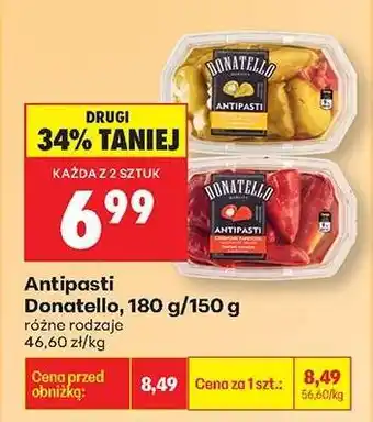 Biedronka Antipasti Donatello 180 g 150 g oferta