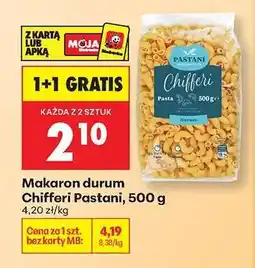 Biedronka Makaron durum Chifferi Pastani, 500 g oferta