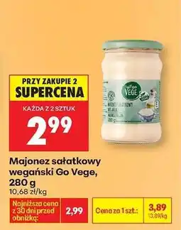 Biedronka Majonez sałatkowy wegański Go Vege 280 g oferta
