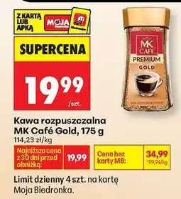Biedronka Kawa rozpuszczalna MK Café Gold 175 g oferta