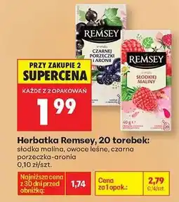 Biedronka Herbatka Remsey, 20 torebek oferta