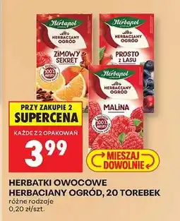 Biedronka HERBATKI OWOCOWE HERBACIANY OGRÓD, 20 TOREBEK oferta