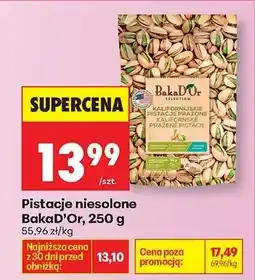 Biedronka Pistacje niesolone BakaD’Or, 250 g oferta