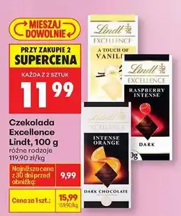 Biedronka Czekolada Excellence Lindt , 100 g oferta