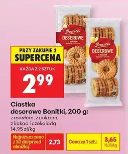 Biedronka Ciastka deserowe Bonitki, 200 g oferta