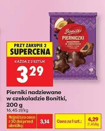 Biedronka Pierniki nadziewane w czekoladzie Bonitki, 200 g oferta