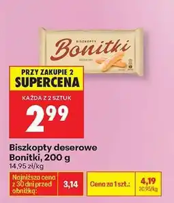 Biedronka Biszkopty deserowe Bonitki, 200 g oferta